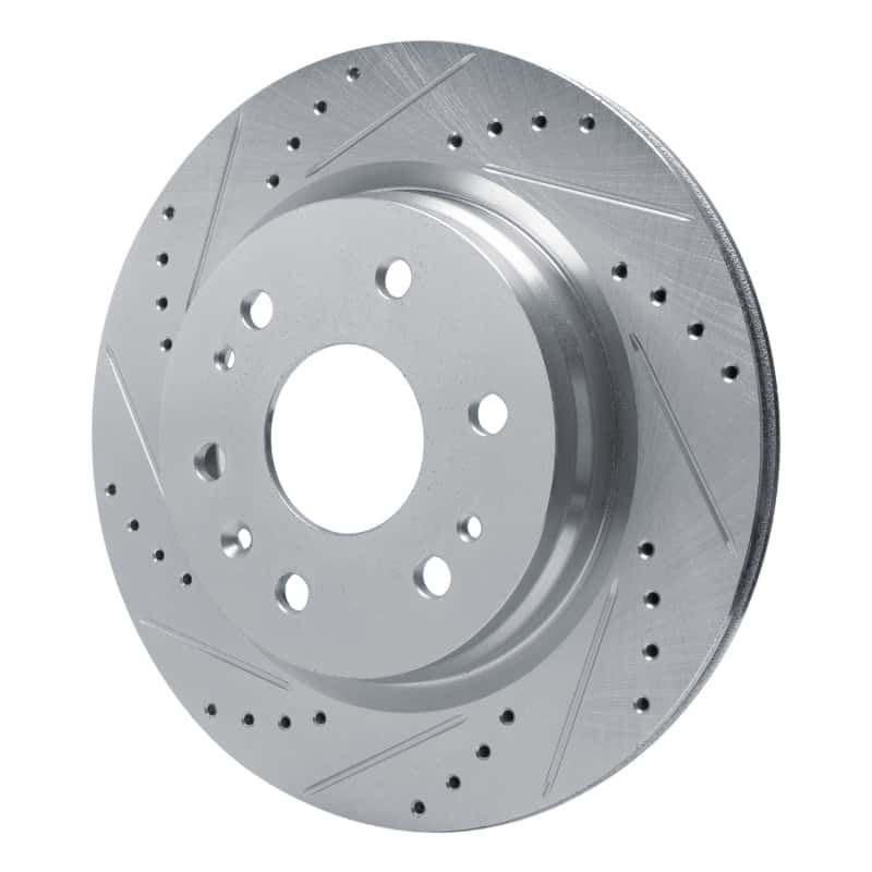 R1 Concepts — R1 23-25 Chevrolet Colorado Rear Left Drilled & Slotted Silver Brake Rotor - view 2