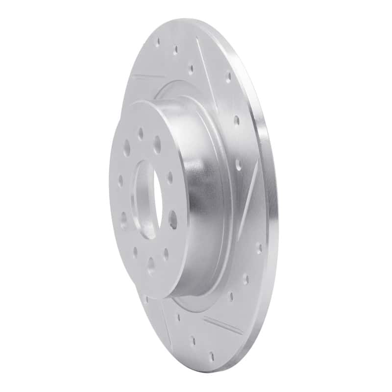 R1 Concepts — R1 14-19 Fiat 500L Rear Right Drilled & Slotted Silver Brake Rotor
R1 Brake Rotor Drill - view 2