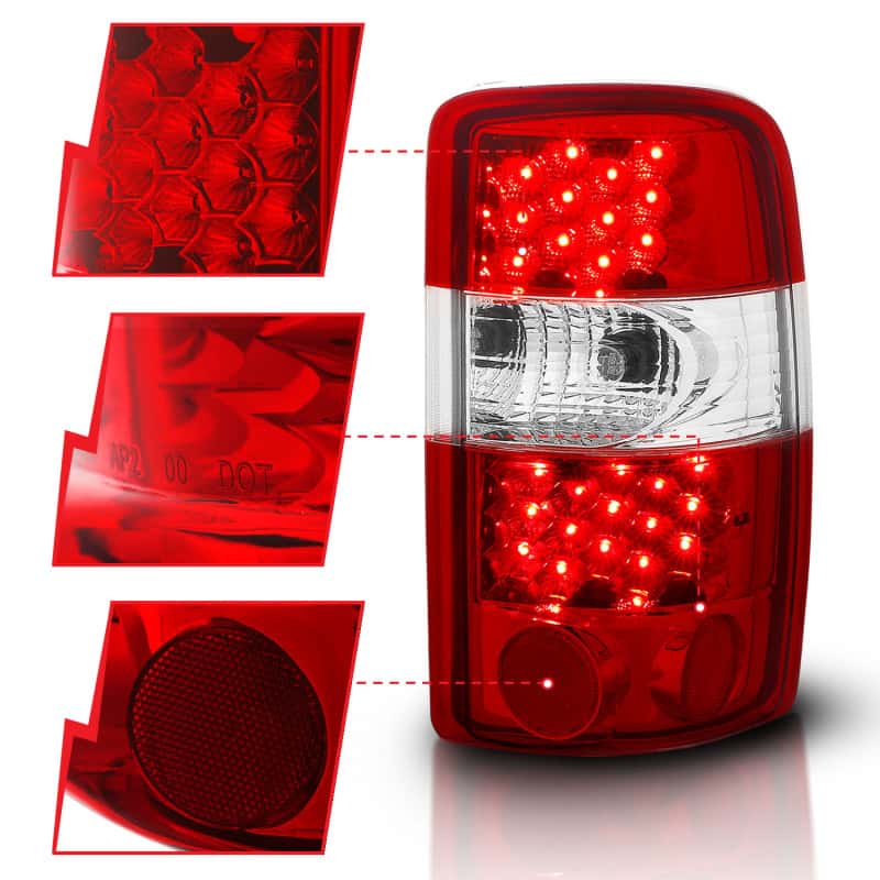 ANZO — ANZO 2000-2006 Chevrolet Suburban LED Taillights Red/Clear
TailLightSet - view 10