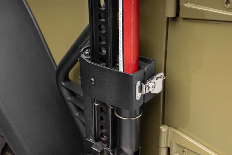 Go Rhino — Go Rhino 07-18 Jeep Wrangler JK/JKU Front Fender Jack Mount for Hi-Lift Jack - Tex. Blk
Jack Mount-Exterior - view 4