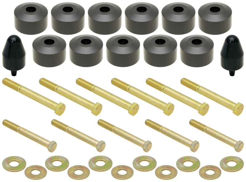 RockJock — RockJock TJ/LJ/YJ Body Lift Kit 1in Lift w/ Hardware
Lift Kit-Body - view 1