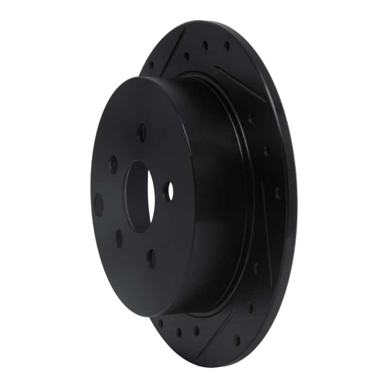 R1 Concepts — R1 00-10 Pontiac Vibe Rear Left Drilled & Slotted Black Brake Rotor
R1 Brake Rotor Drill - view 2