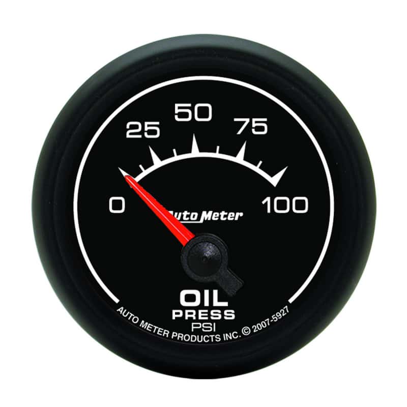 AutoMeter — Autometer ES 52mm 100 PSI Short Sweep Electric Oil Pressure Gauge
GA 2" OP 100PSI E ES - view 1
