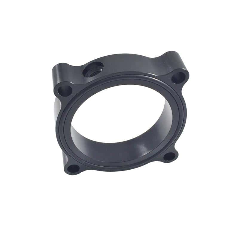Torque Solution — Torque Solution Throttle Body Spacer (Black): Audi / Volkswagen 2.0T FSI SI - view 2
