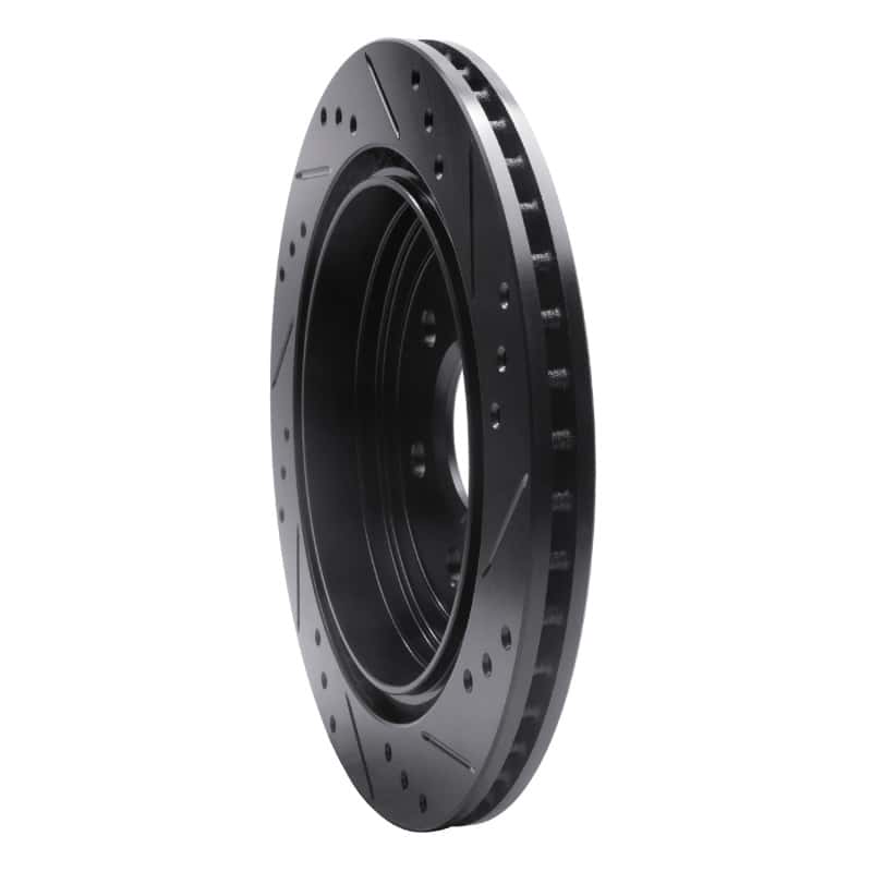 R1 Concepts — R1 10-16 Cadillac SRX Rear Left Drilled & Slotted Black Brake Rotor
R1 Brake Rotor Drill - view 4