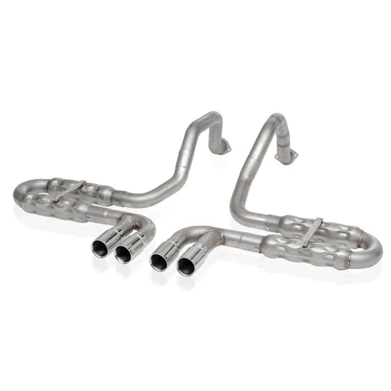 Stainless Works — Stainless Works 1997-04 Corvette C5 2-1/2in Axle Back Quad Rolled Edge Tips
Exhaust System - view 1