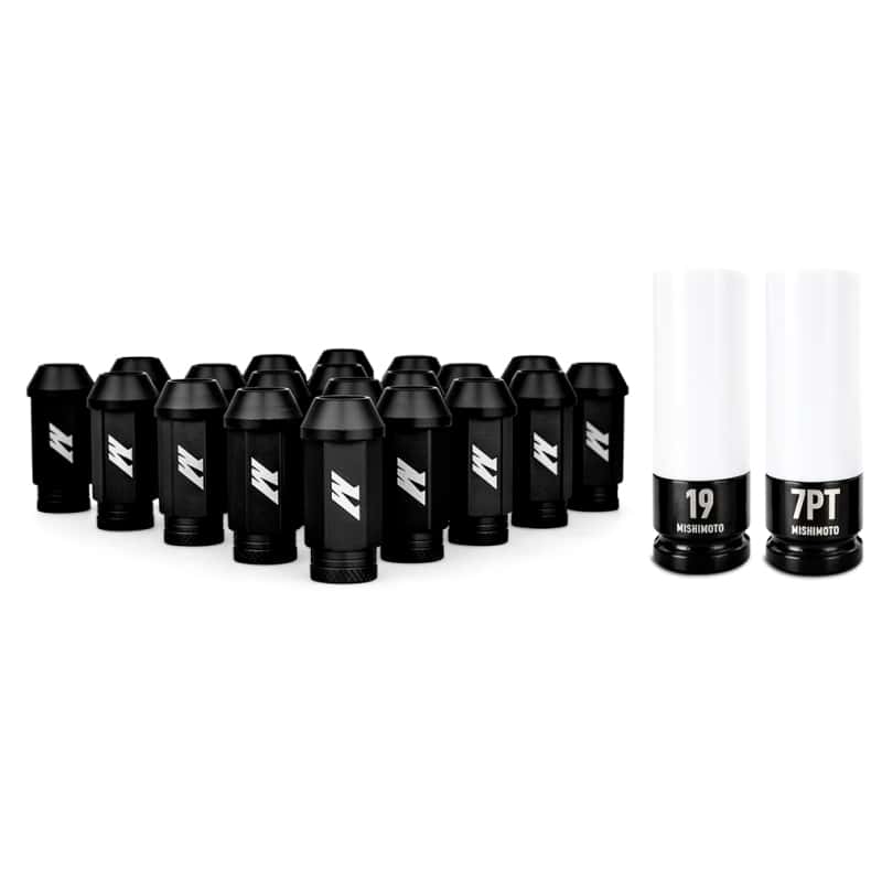 Mishimoto — Mishimoto Aluminum Locking Lug Nuts M12x1.5 20pc Set Black
Wheel Lug Nut - view 1