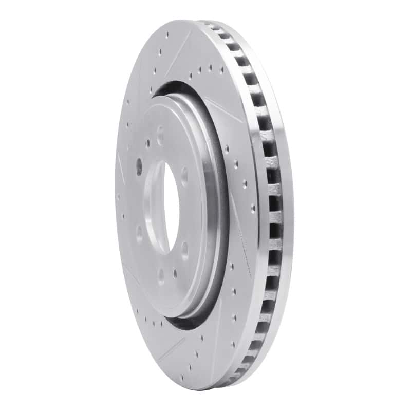DFC — DFC 07-21 Ford F-150 4WD Front Left Drilled & Slotted Silver Brake Rotor - view 2
