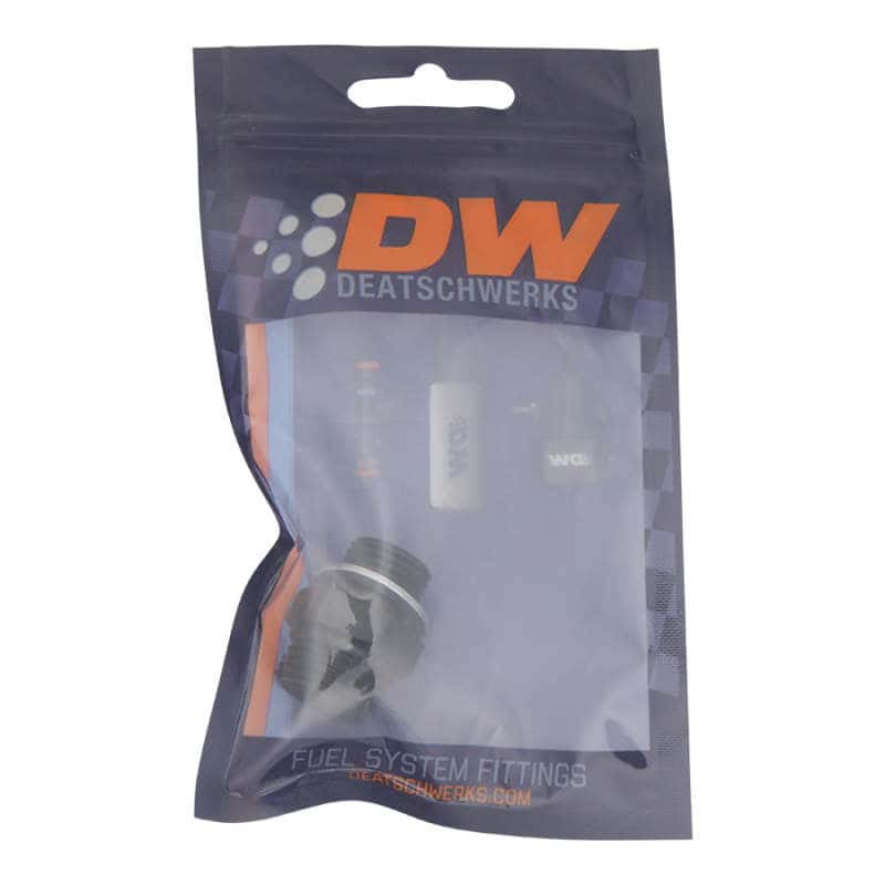DeatschWerks — DeatschWerks 8AN ORB Male to M16 X 1.5 Metric Male (Incl O-Ring and Washer) - Anodized Matte Black
Lines & Fittings - view 2