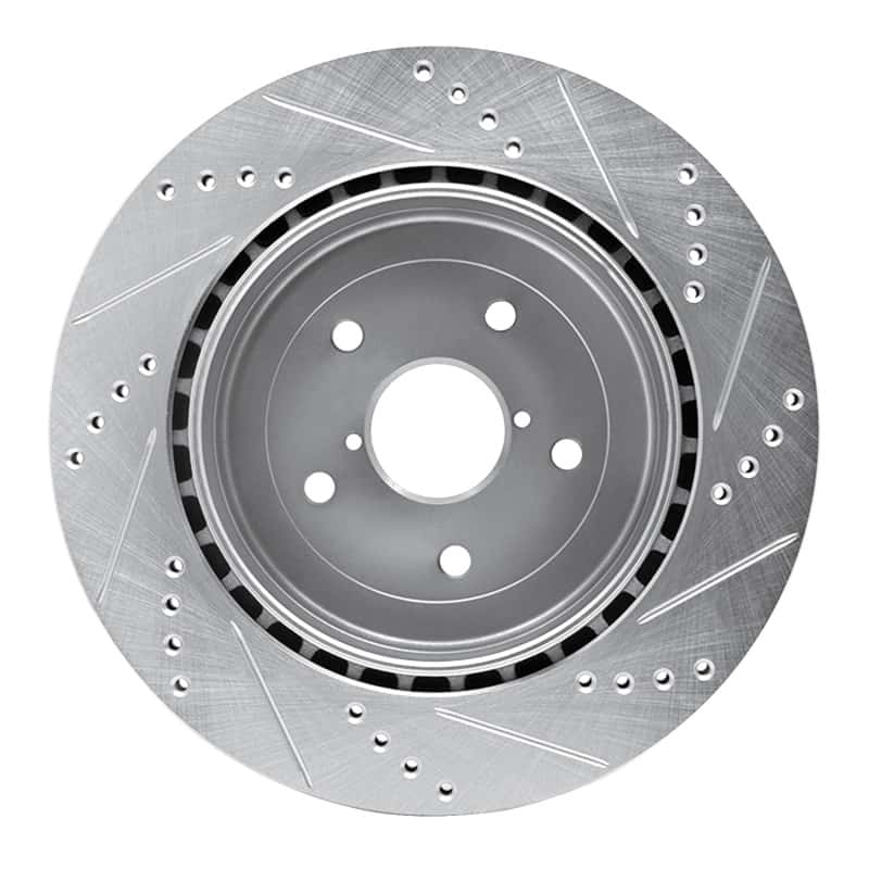 R1 Concepts — R1 05-07 Subaru Impreza Rear Left Drilled & Slotted Silver Brake Rotor
R1 Brake Rotor Drill - view 5
