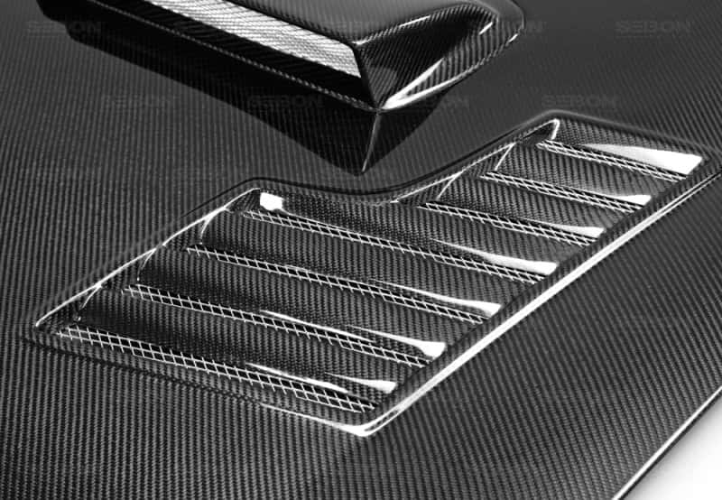 Seibon — Seibon 02-03 Subaru WRX CWII Carbon Fiber Hood - view 5