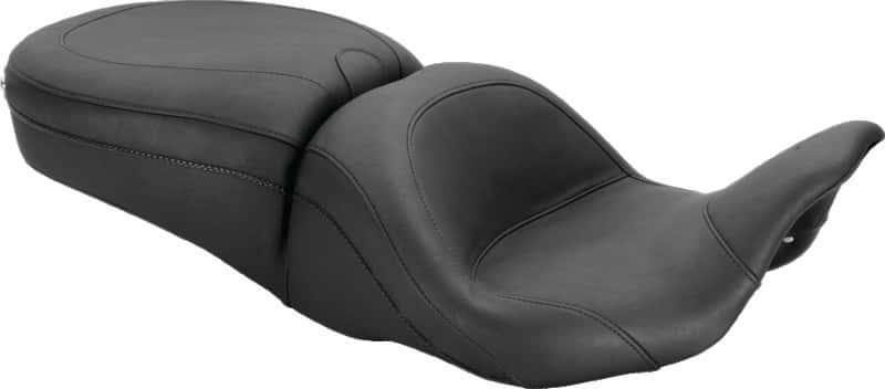 Mustang Motorcycle — Mustang 08-21 Harley Electra Glide, Rd Glide, Rd King, Str Glide Lowdown Touring 1PC Seat - Black - view 1