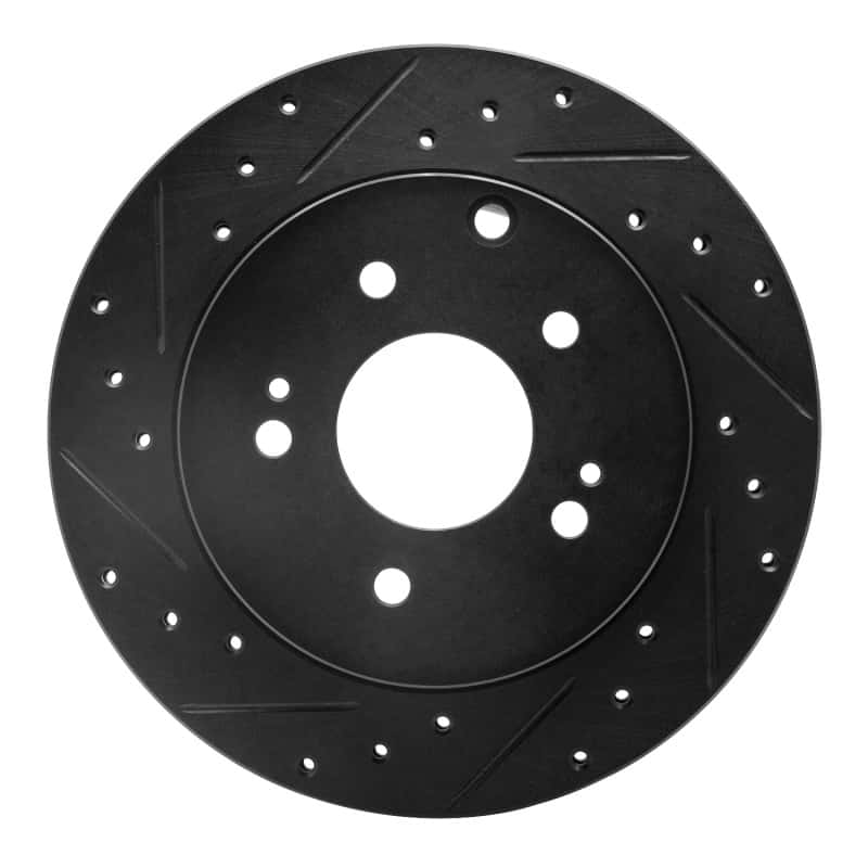 R1 Concepts — R1 06-12 Mitsubishi Eclipse Rear Left Drilled & Slotted Black Brake Rotor
R1 Brake Rotor Drill - view 1