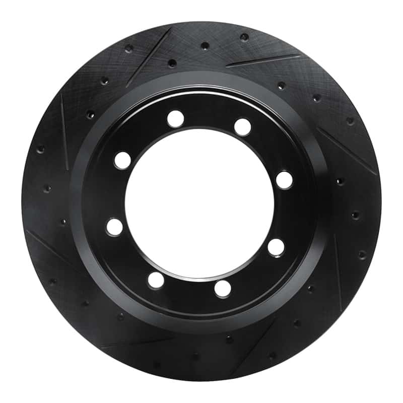 R1 Concepts — R1 99-04 Ford F-350 Super Duty 2WD Rear Left Drilled & Slotted Black Brake Rotor
R1 Brake Rotor Drill - view 1