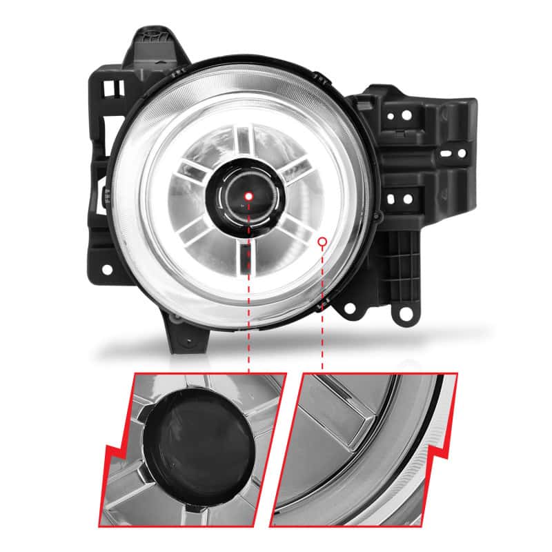 ANZO — ANZO 2007-2013 Toyota Fj Cruiser Projector Headlights w/ Halo Chrome
Head Light Set
HdLtSet - view 5