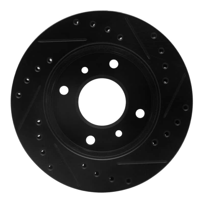 R1 Concepts — R1 89-96 Nissan 240SX Front Left Drilled & Slotted Black Brake Rotor
R1 Brake Rotor Drill - view 5