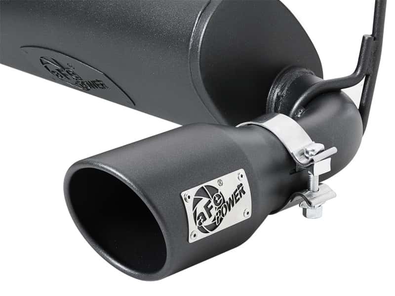 aFe — aFe Rebel Series 2.5in 409 SS Axle-Back Exhaust w/ Black Tips 2018+ Jeep Wrangler (JL) V6 3.6L
Axle-Back Exhaust - view 2