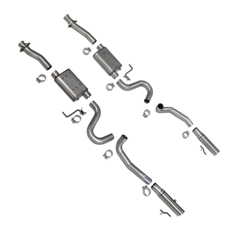 BBK — BBK 86-04 Mustang Cat Back Kit Varitune Mufflers Stainless Steel Tips
Exhaust System Kit
Exhaust Pipes - view 1