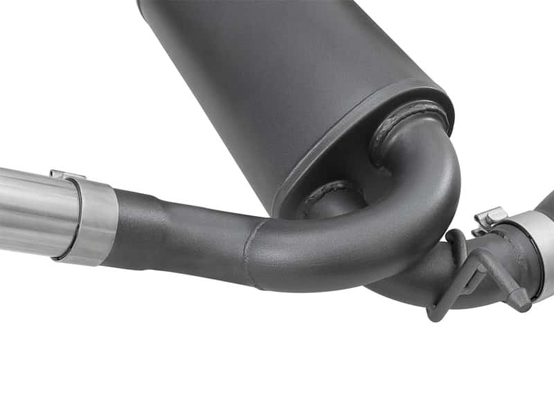 aFe — aFe Rebel Series 2.5in 409 SS Cat-Back Exhaust w/ Black Tips 2007+ Jeep Wrangler (JK) V6 3.6L/3.8L
Cat-Back Exhaust - view 4