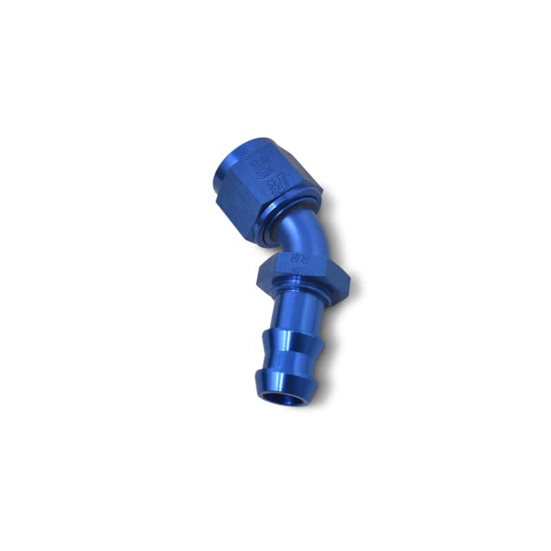 Russell — Russell Performance -4 AN Twist-Lok 45 Degree Hose End (Blue)
Hose Fitting - view 6