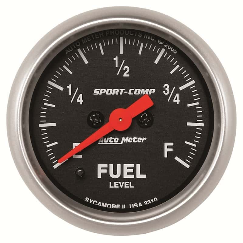 AutoMeter — Autometer Sport Comp 52mm Full Sweep Electronic Fuel Level Programmable Empty-Full Range Gauge
2-1/16" FUEL LEVEL, - view 5