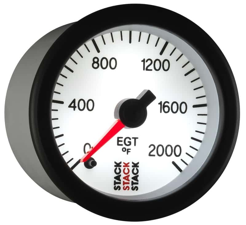 AutoMeter — Autometer Stack 52mm 0-2000 Deg F Pro Stepper Motor Exhaust Gas Temp Gauge - White
Ga EGT Stpr W 2000F - view 6