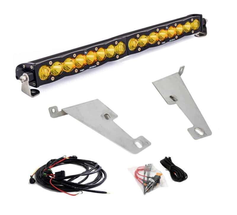 Baja Designs — Baja Designs 2022 Toyota Tundra 20in S8 Behind Bumper Light Mount Kit - Amber - view 1