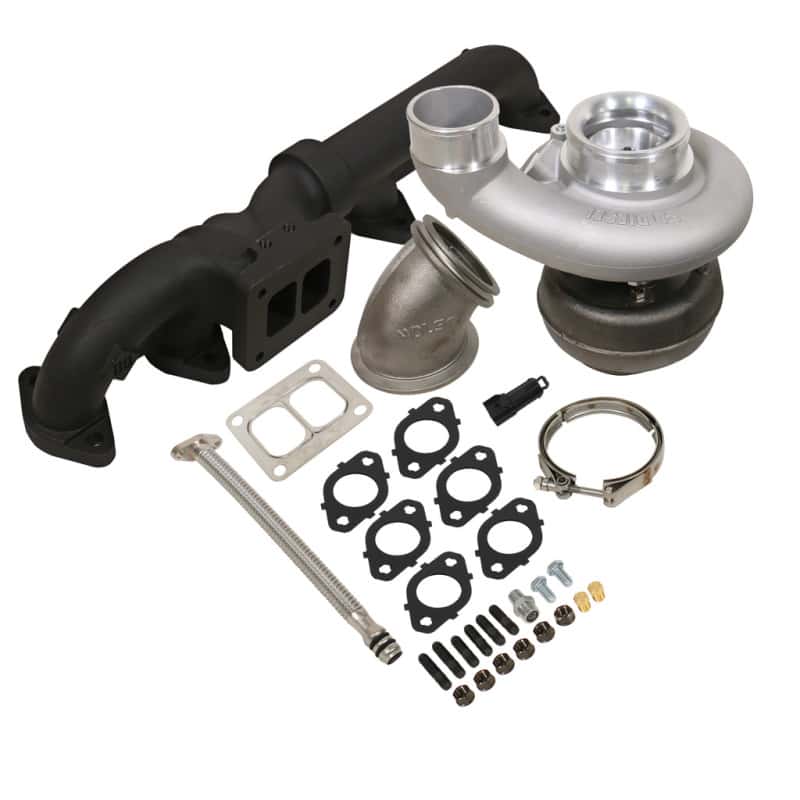 BD Diesel — BD Diesel Iron Horn 5.9L Turbo Kit S361SXE/76 0.91AR Dodge 03-07
IRON HORN TURBO KIT
Turbocharger Kit - view 1