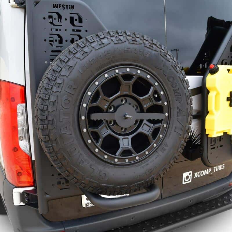 Westin — Westin 19-24 Mercedes-Benz Sprinter XTS Rear Tire Carrier - Textured Black
Tire Carrier Kit - view 8