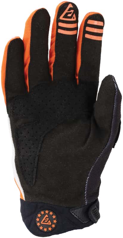 Answer — Answer Peak Flo Gloves Black/Hyper Orange/White Youth - Large - view 2