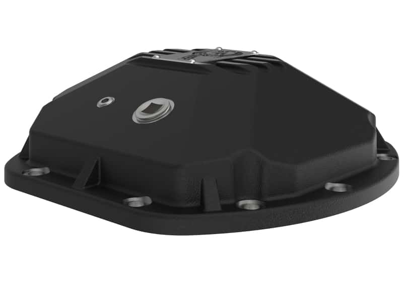 aFe — aFe 97-18 Jeep Wrangler TJ/JK Dana 30 Street Series Diff Cover w/ Machined Fins & Gear Oil - Black
Differential Cover - view 4
