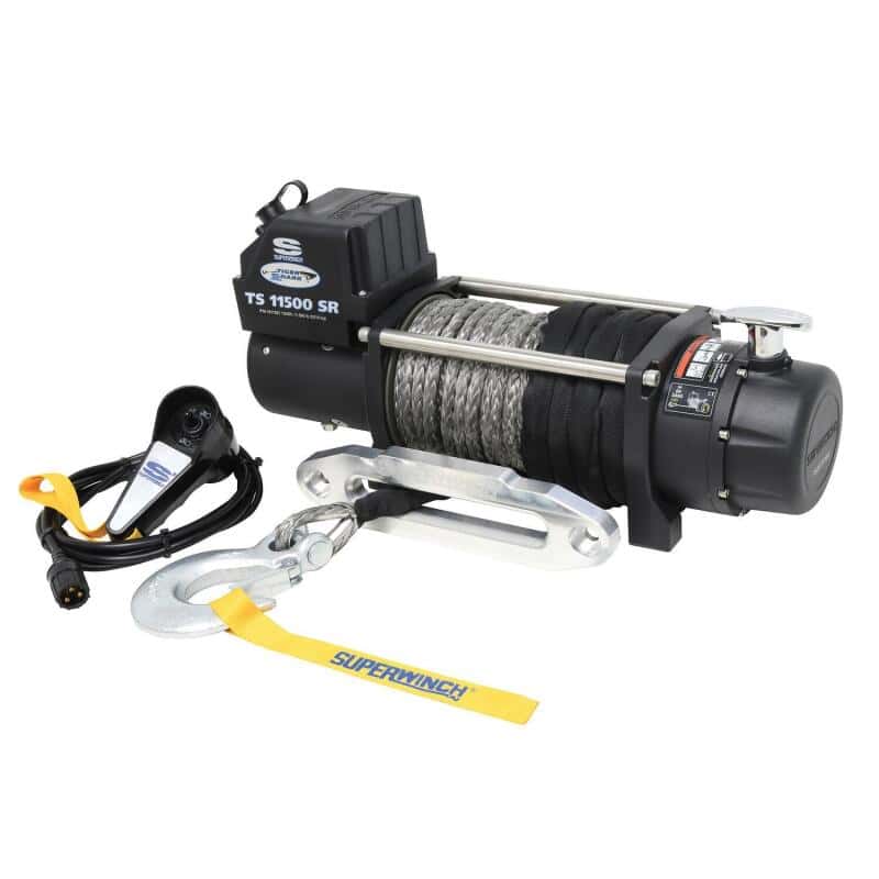Superwinch — Superwinch 11500 LBS 12V DC 3/8in x 80ft Synthetic Rope Tiger Shark 11500 Winch
Winch - view 12