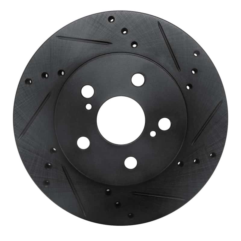 R1 Concepts — R1 16-22 Toyota Corolla (US/Canada) Front Right Drilled & Slotted Black Brake Rotor
R1 Brake Rotor Drill - view 1