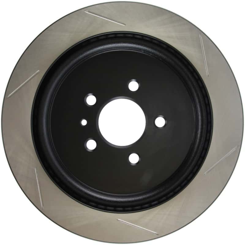 Stoptech — StopTech Premium High Carbon 13-14 Ford Mustang/Shelby GT500 Right Rear Disc Slotted Brake Rotor
Sport Slotted Rotor - view 2