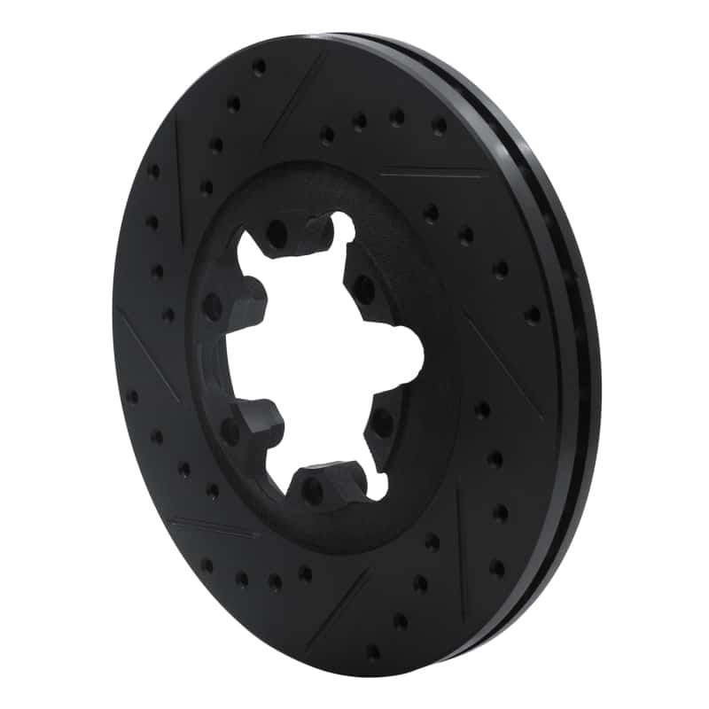 R1 Concepts — R1 04-08 Chevrolet Colorado Front Left Drilled & Slotted Black Brake Rotor
R1 Brake Rotor Drill - view 2