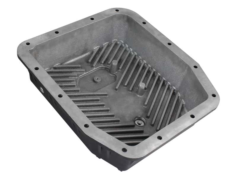 aFe — aFe POWER Transmission Pan Ford Trucks 80-92 (AOD Transmission)- Black w/ Machined Fins
Transmission Pan - view 5