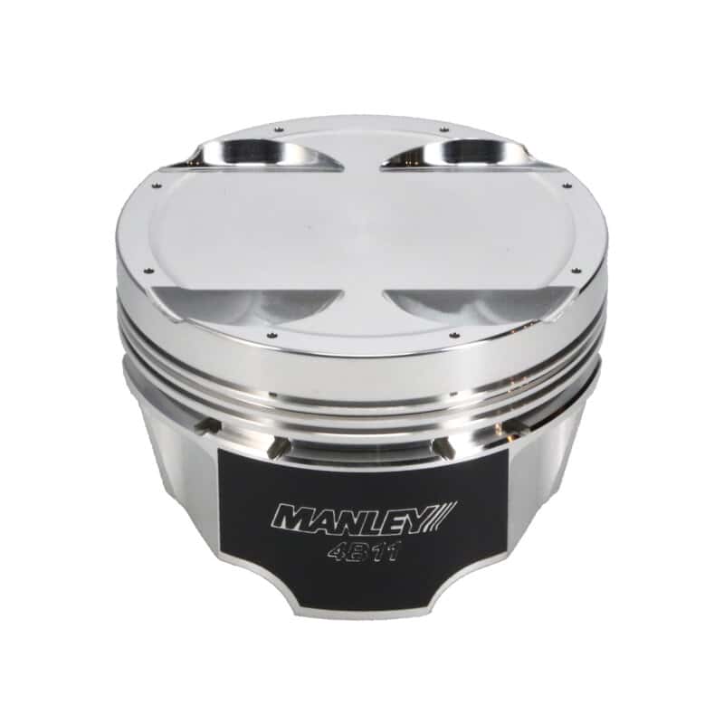 Manley Performance — Manley Mitsubishi 4B11 86.5mm Bore 10.0:1 CR -3.5cc Dish Turbo Tuff Piston Set w/ Rings
Piston Set - view 8