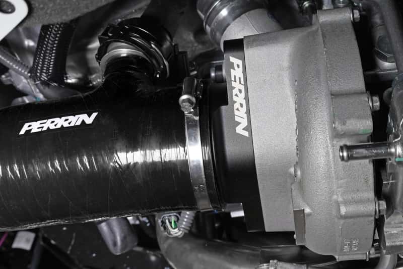 Perrin Performance — PERRIN 22-24 Subaru WRX / 20-25 LGT & OBXT Turbo Inlet Hose w/Turbo Adapter Flange (Short) - Black - view 9