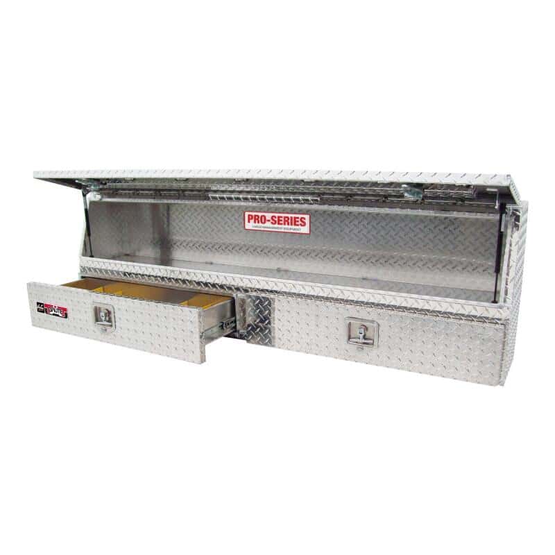Westin — Westin/Brute Contractor TopSider 96in w/ Drawers & Doors - Aluminum
ToolBxTrkBedSideRail - view 1