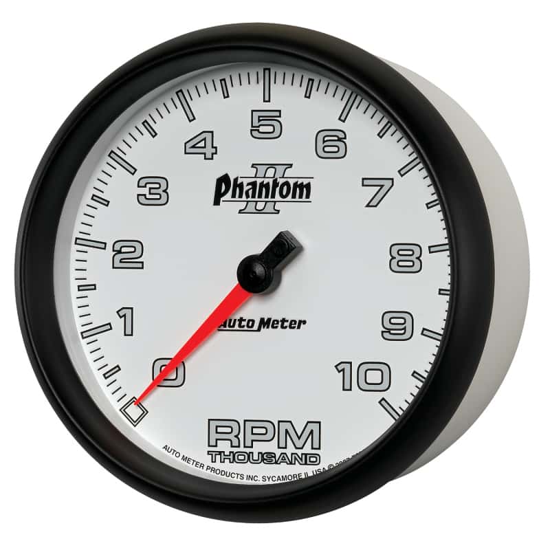 AutoMeter — Autometer Phantom II 5in Electrical 10K RPM In-Dash Tachometer
5" TACH, 10,000 RPM, - view 8