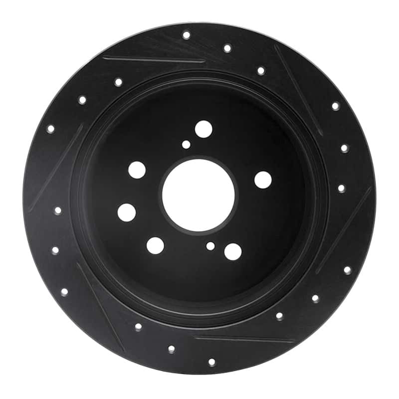 R1 Concepts — R1 06-15 Lexus IS250 Rear Left Drilled & Slotted Black Brake Rotor
R1 Brake Rotor Drill - view 5