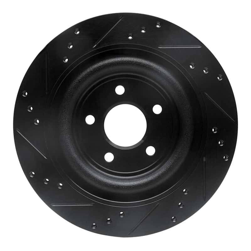 R1 Concepts — R1 06-15 Jaguar Super V8 Rear Right Drilled & Slotted Black Brake Rotor
R1 Brake Rotor Drill - view 5