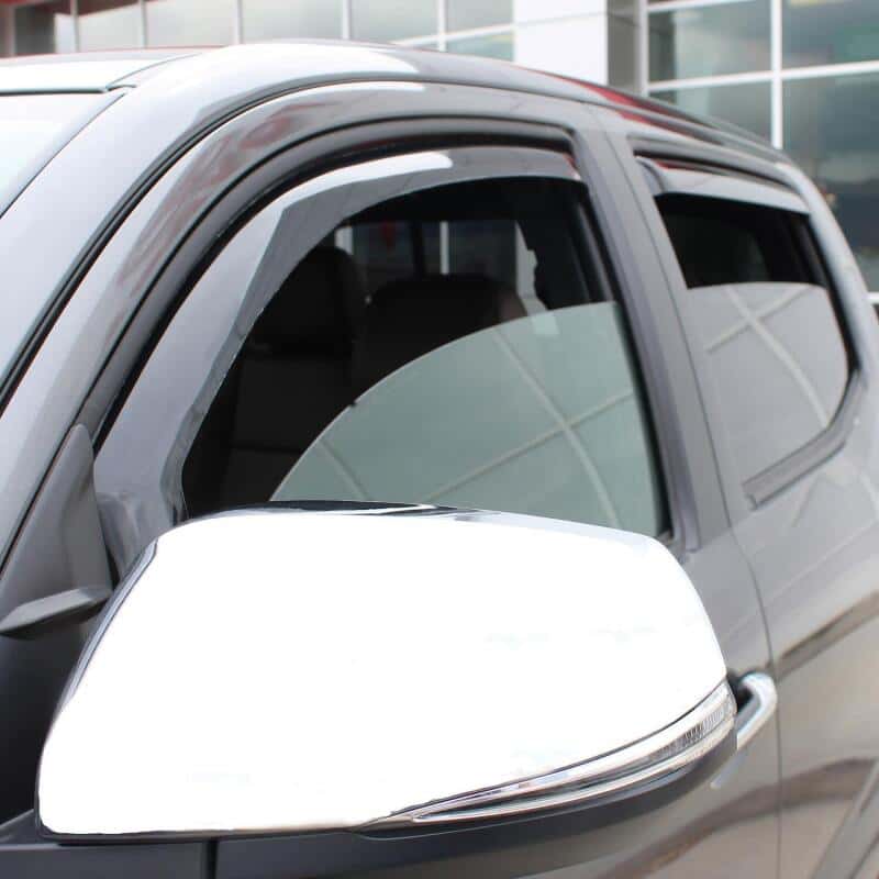 Westin — Westin 2016-2018 Toyota Tacoma Double Cab 4dr In-Channel Wind Deflector 4pc - Smoke
Side Window Vent - view 4