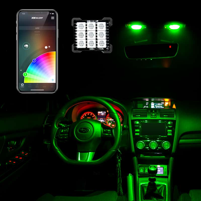 XKGLOW — XK Glow RGB Festoon LED Panel XKchrome Bluetooth App Controlled Dome Bulb - view 1