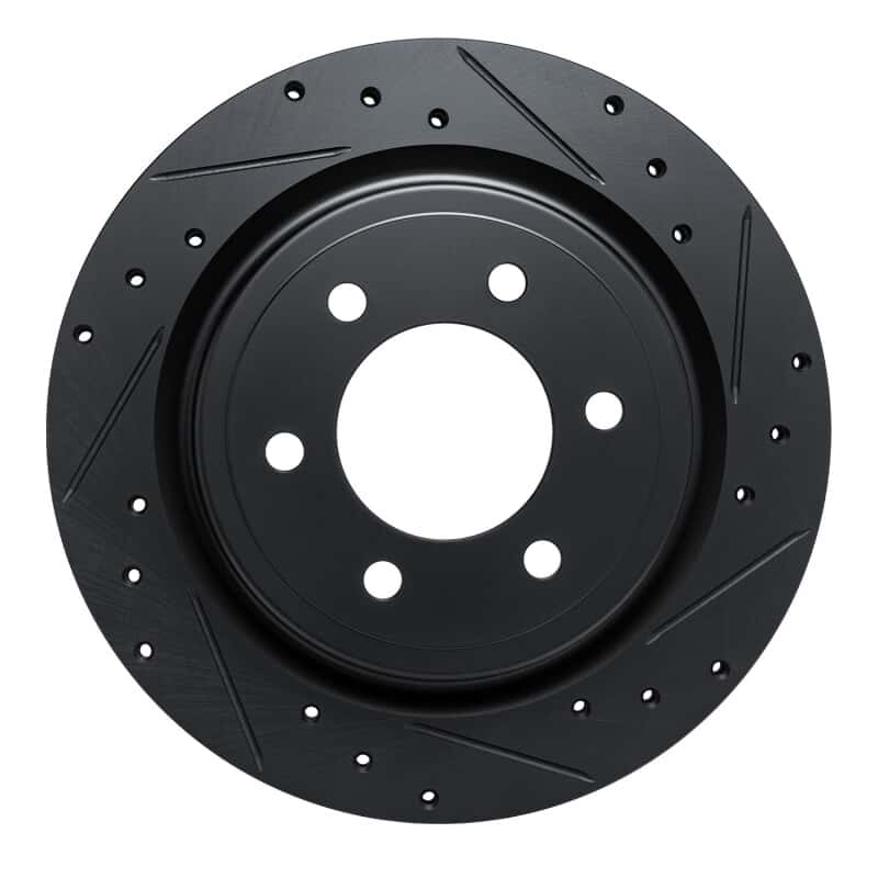 R1 Concepts — R1 2021-2025 Ford F-150 RWD Rear Right Drilled & Slotted Black Brake Rotor
R1 Brake Rotor Drill - view 6