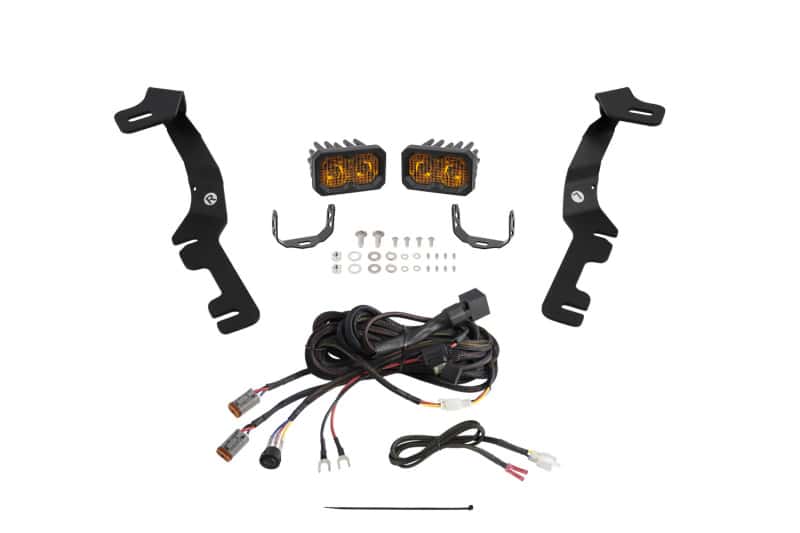 Diode Dynamics — Diode Dynamics Stage Series Ditch Light Kit for 2019-Present Ram C2 - Sport Yellow Combo - view 3