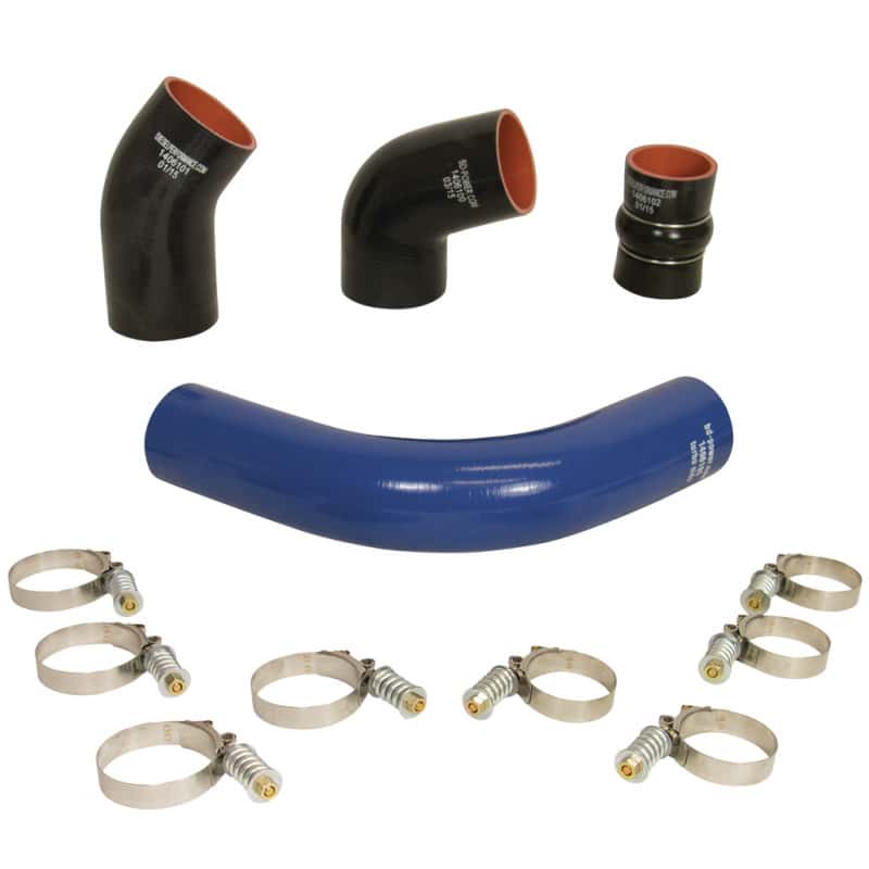 BD Diesel — BD Diesel Intercooler Hose & Clamp Kit - 2001-2004 Chevy LB7 Duramax
HOSE & CLAMP KIT
TChrgrIcoolerHs - view 1