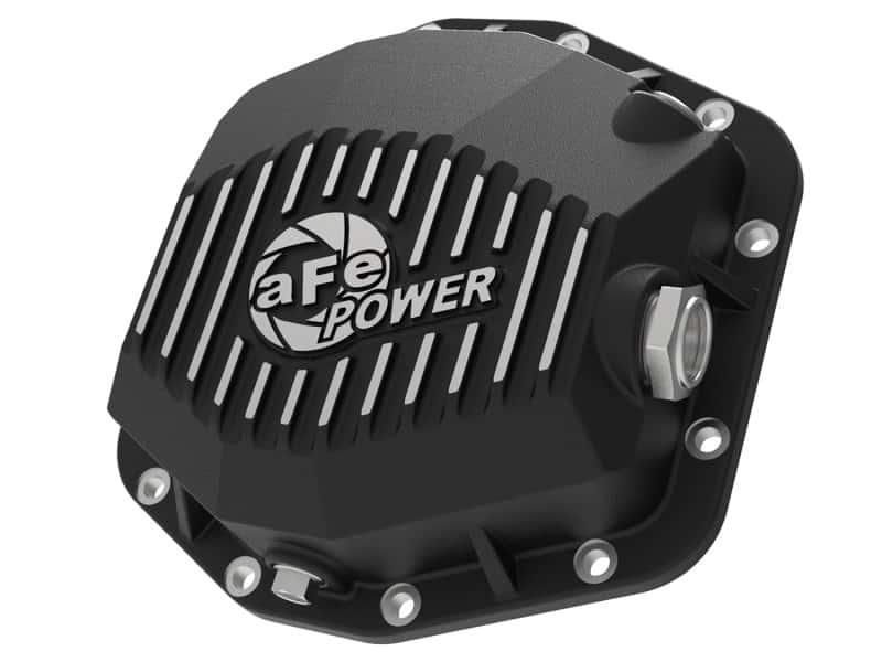 aFe — aFe Pro Series Rear Differential Cover Black 2018+ Jeep Wrangler (JL) V6 3.6L (Dana M220)
Differential Cover - view 1