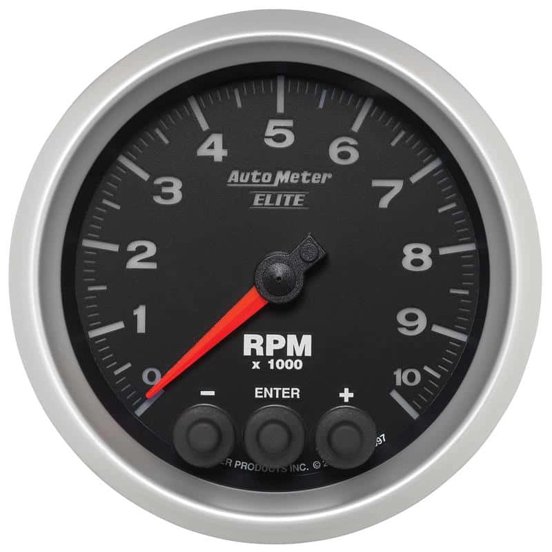 AutoMeter — Autometer Street Progressive Shift Light 85.7mm Tachometer 0-10,000 RPM
3.4" TACH 10KRPM ELI - view 2