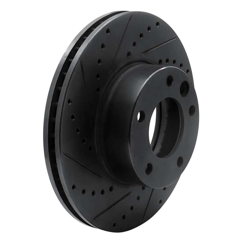 R1 Concepts — R1 08-18 Mercedes-Benz G550 Front Left Drilled & Slotted Black Brake Rotor
R1 Brake Rotor Drill - view 2